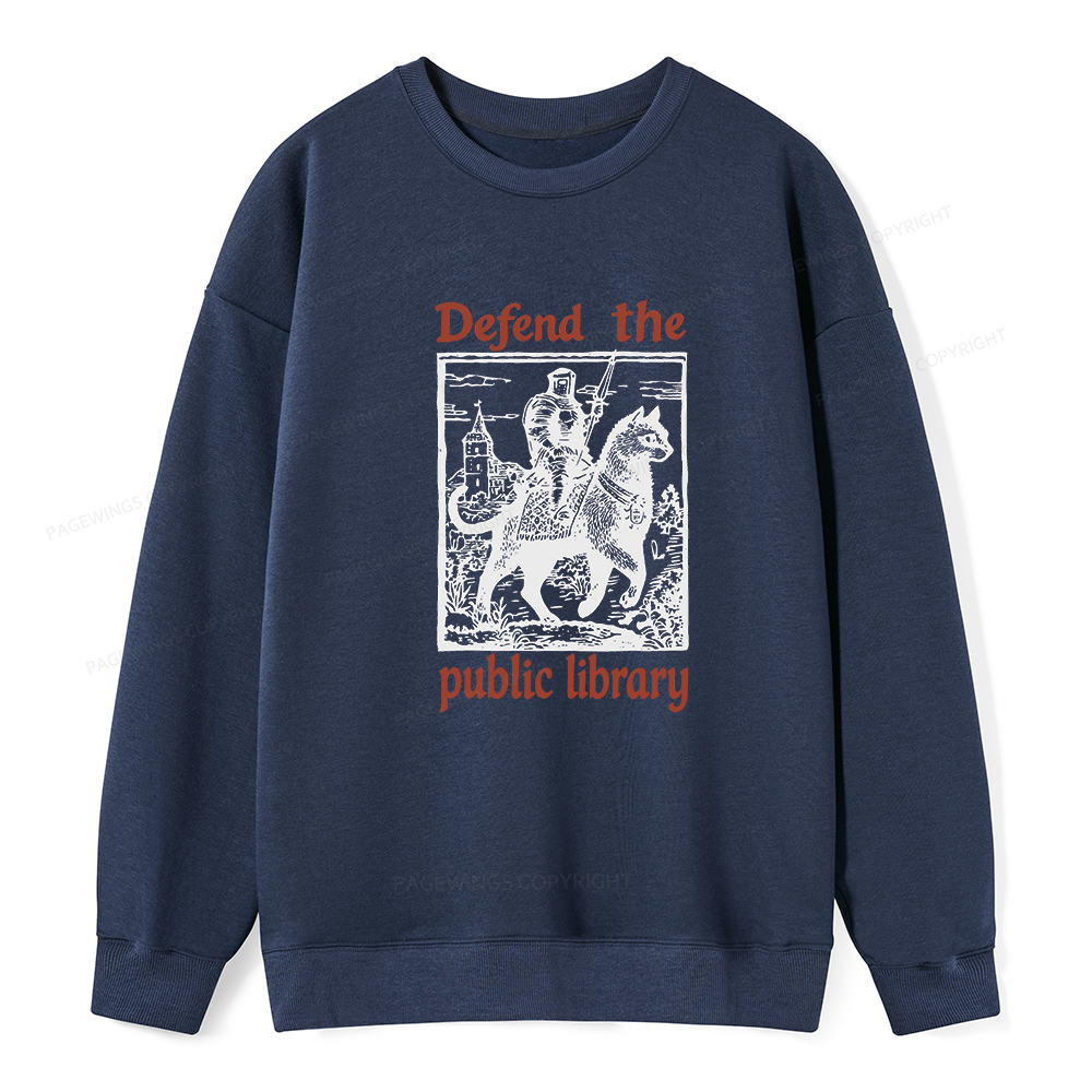 Pagewings Defend the Public Library Unisex Classic Sweatshirt