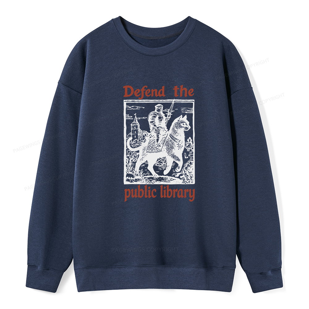 Pagewings Defend the Public Library Unisex Classic Sweatshirt