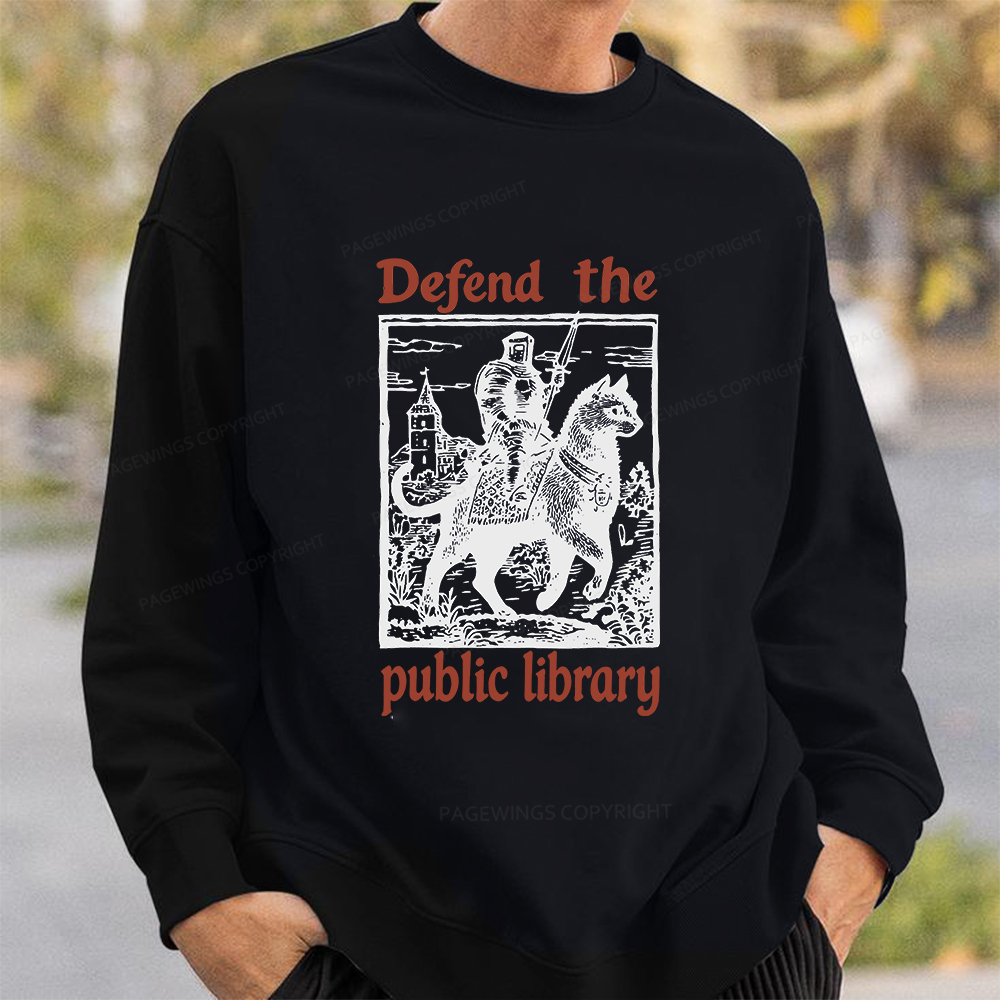 Pagewings Defend the Public Library Unisex Classic Sweatshirt