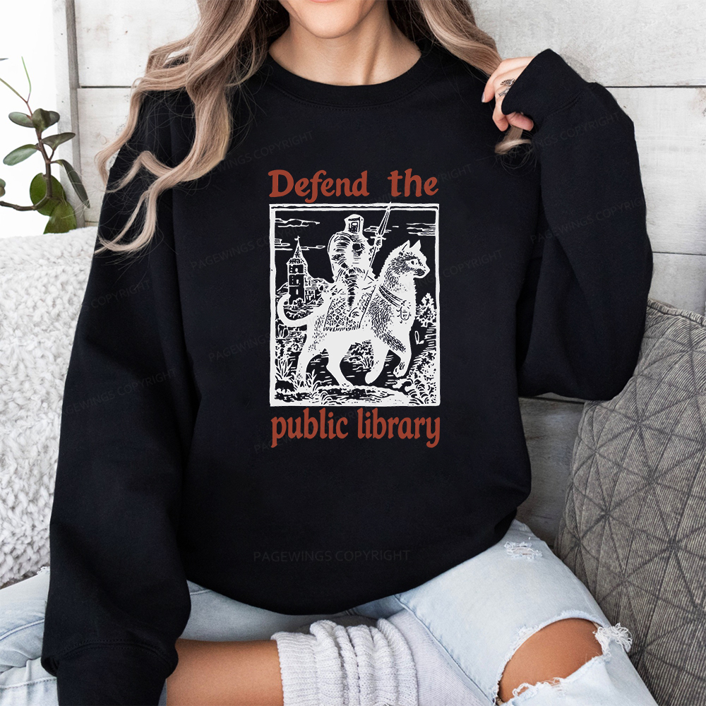 Pagewings Defend the Public Library Unisex Classic Sweatshirt