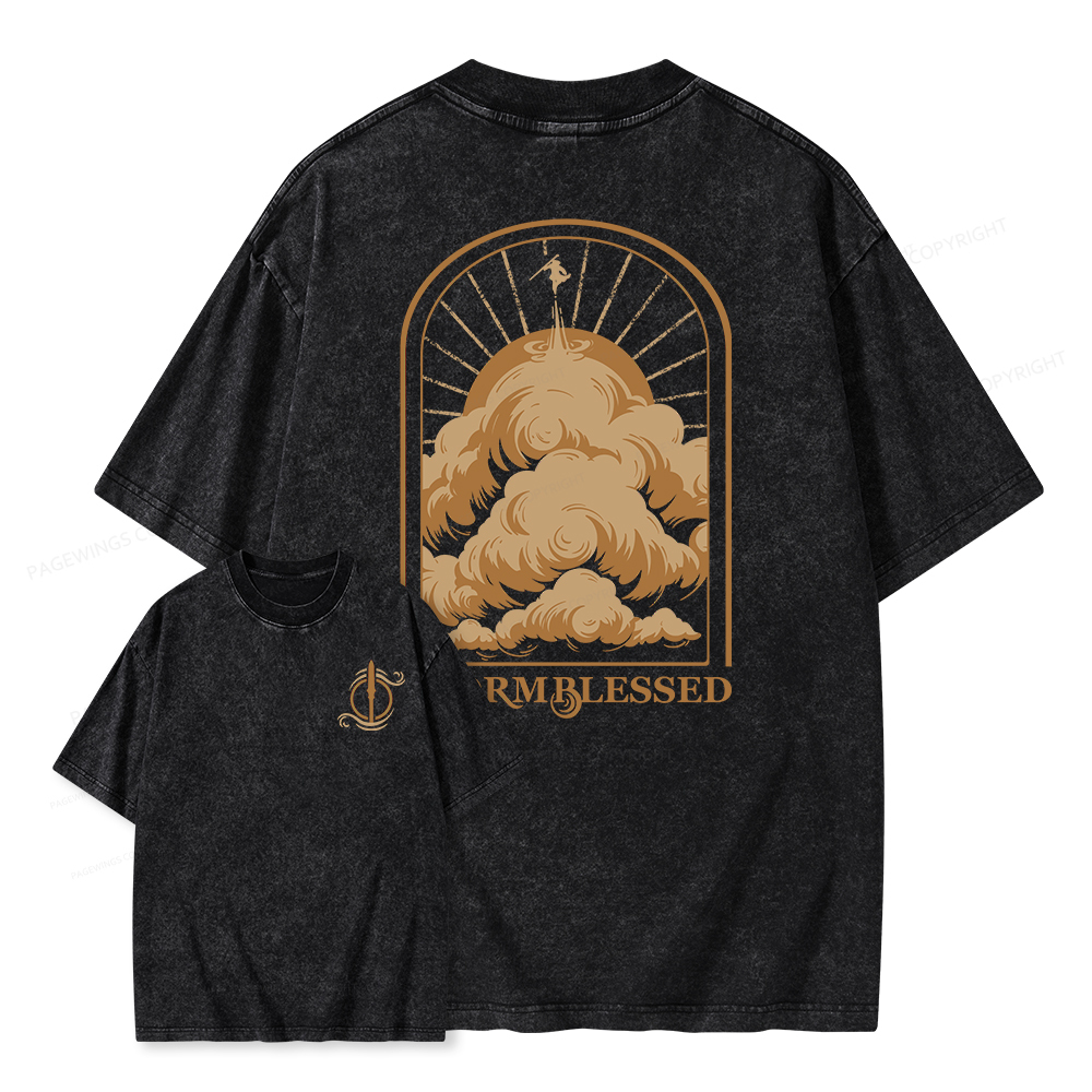 Pagewings Stormblessed Unisex Washed T-shirt