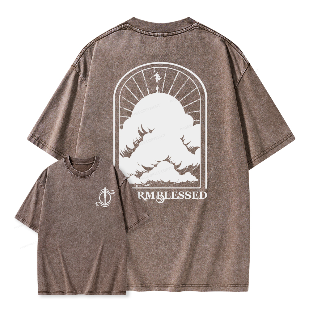 Pagewings Stormblessed Unisex Washed T-shirt
