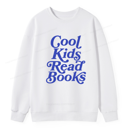 Pagewings Cool Kids Read Books Unisex Classic Sweatshirt