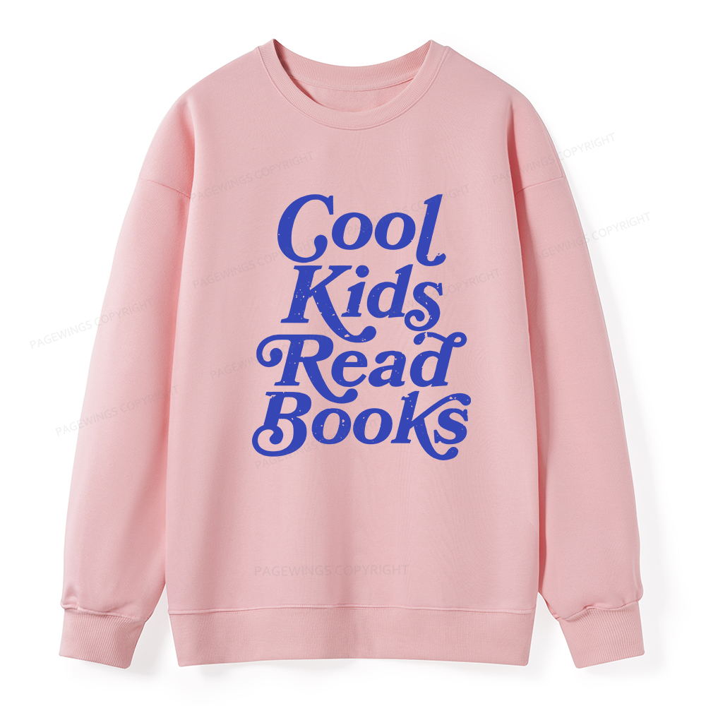 Pagewings Cool Kids Read Books Unisex Classic Sweatshirt