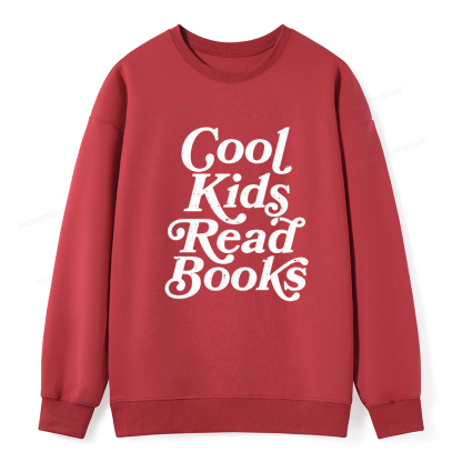 Pagewings Cool Kids Read Books Unisex Classic Sweatshirt