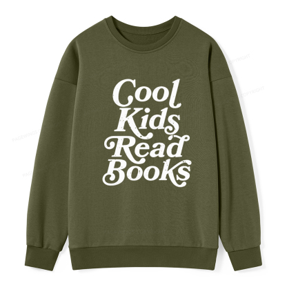Pagewings Cool Kids Read Books Unisex Classic Sweatshirt