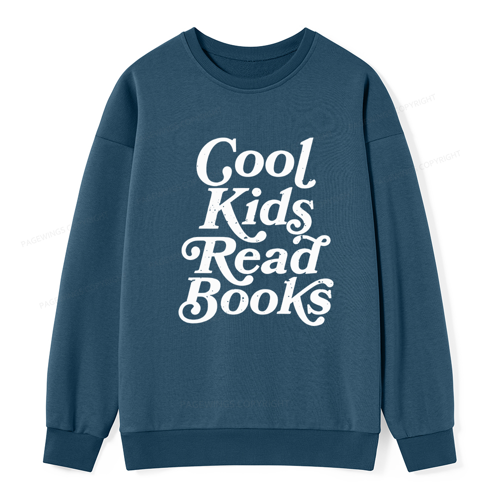Pagewings Cool Kids Read Books Unisex Classic Sweatshirt