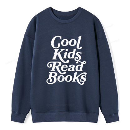 Pagewings Cool Kids Read Books Unisex Classic Sweatshirt