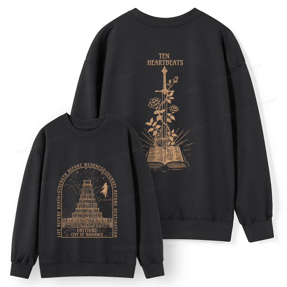 Pagewings Life Before Death Strength Before Weakness Unisex Classic Sweatshirt
