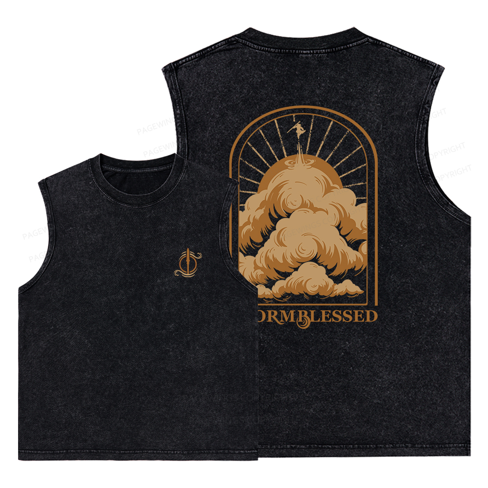 Pagewings Stormblessed Unisex Washed Tank Top