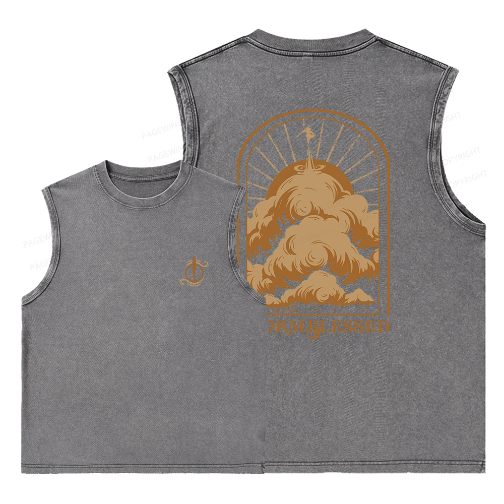 Pagewings Stormblessed Unisex Washed Tank Top