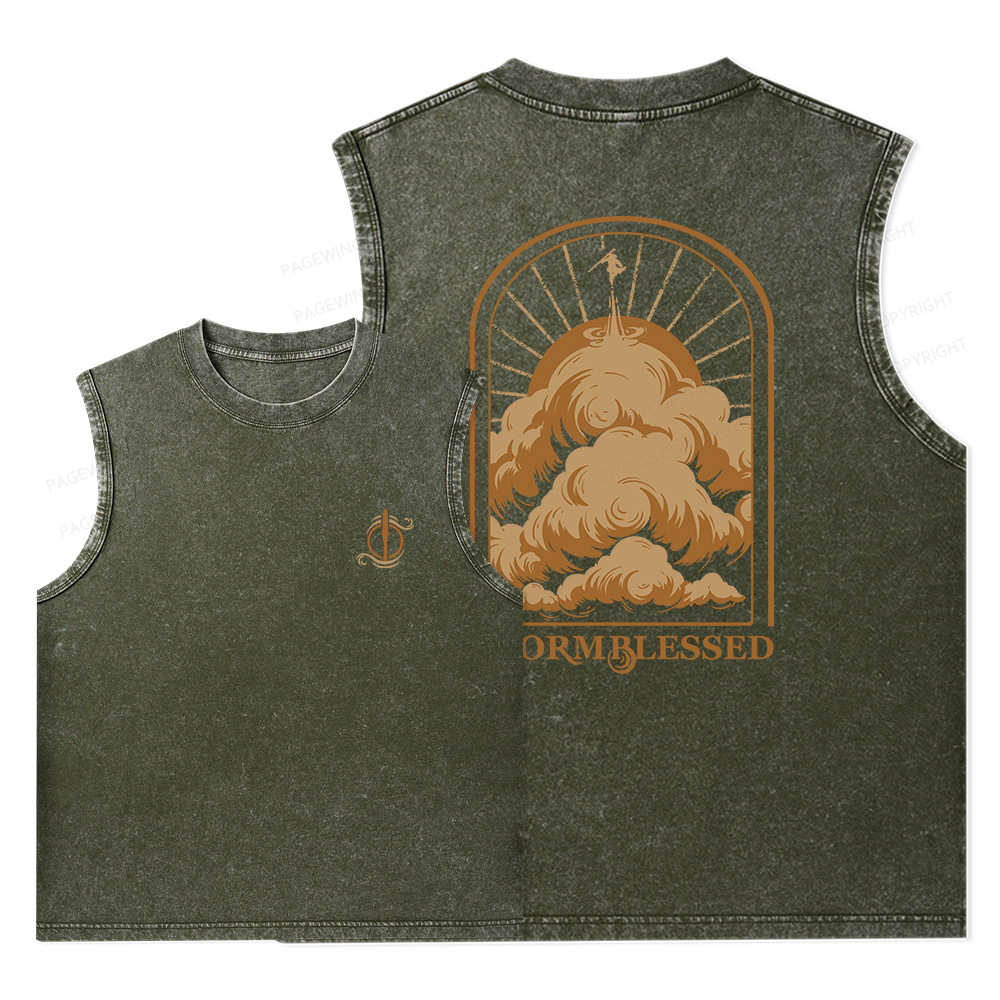 Pagewings Stormblessed Unisex Washed Tank Top