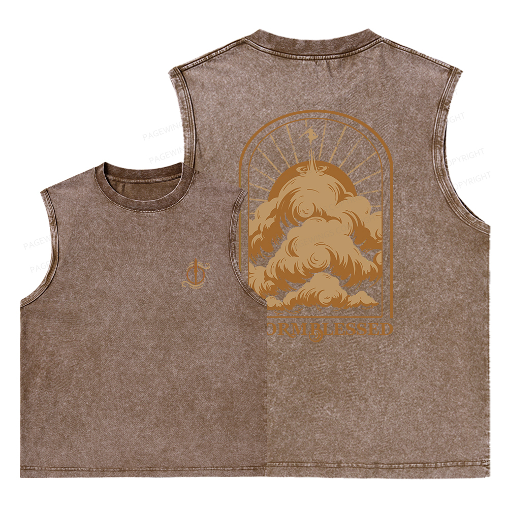 Pagewings Stormblessed Unisex Washed Tank Top