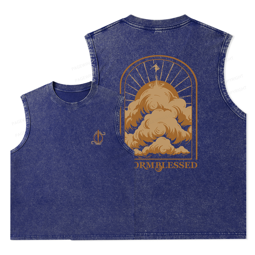 Pagewings Stormblessed Unisex Washed Tank Top