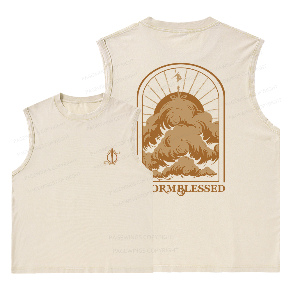 Pagewings Stormblessed Unisex Washed Tank Top