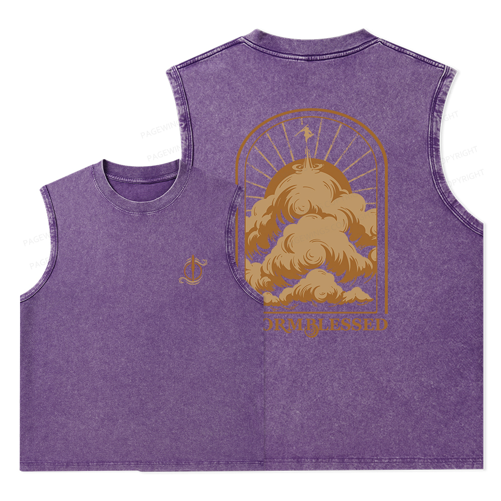 Pagewings Stormblessed Unisex Washed Tank Top