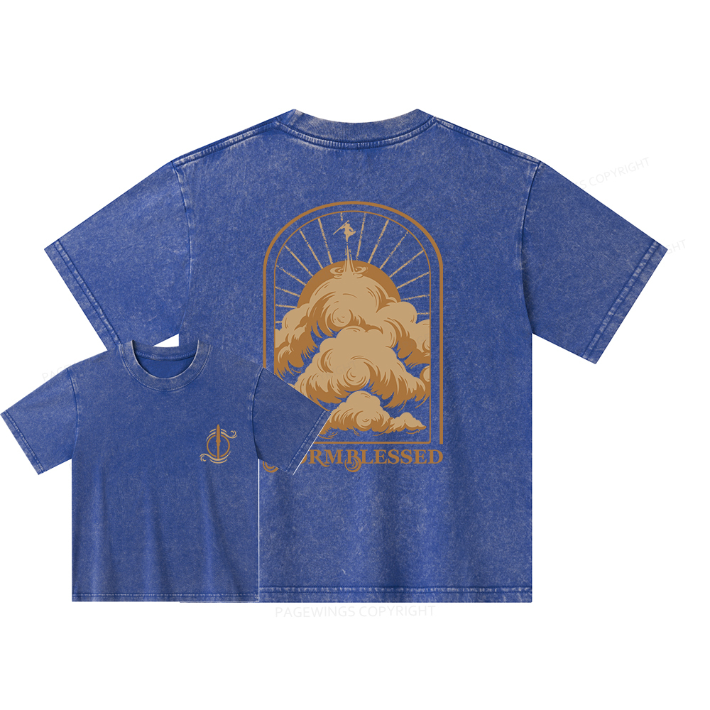 Pagewings Stormblessed Unisex Kids Washed T-shirt