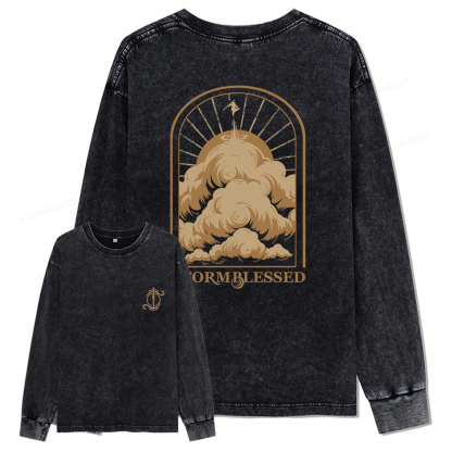 Pagewings Stormblessed Unisex Washed Long Sleeve T-shirt