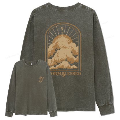 Pagewings Stormblessed Unisex Washed Long Sleeve T-shirt