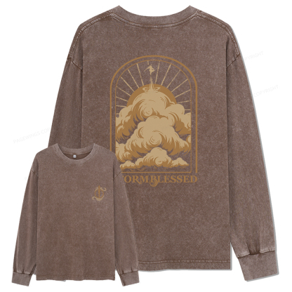 Pagewings Stormblessed Unisex Washed Long Sleeve T-shirt