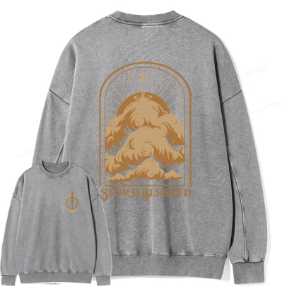 Pagewings Stormblessed Unisex Washed Sweatshirt