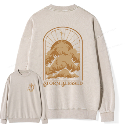 Pagewings Stormblessed Unisex Washed Sweatshirt