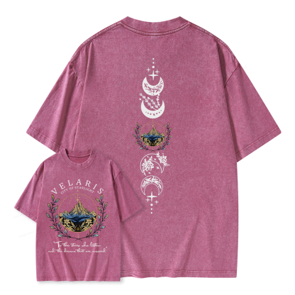 Pagewings Velaris City Of Starlight  Unisex Washed T-shirt