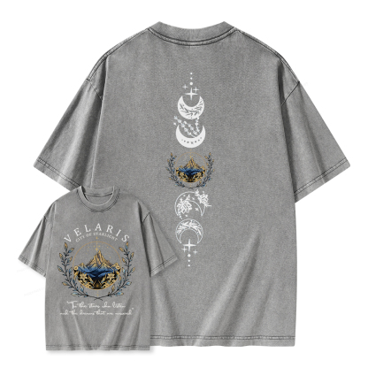 Pagewings Velaris City Of Starlight  Unisex Washed T-shirt