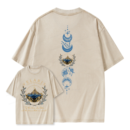 Pagewings Velaris City Of Starlight  Unisex Washed T-shirt