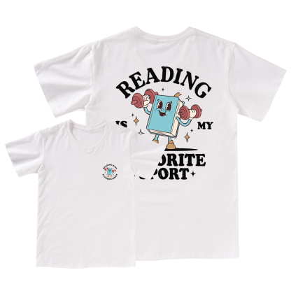 Pagewings Reading Is My Favorite Sport V-neck T-shirt