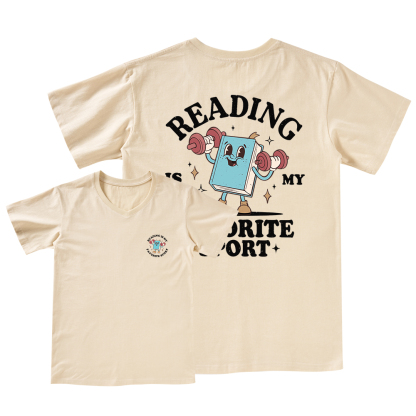 Pagewings Reading Is My Favorite Sport V-neck T-shirt