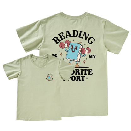 Pagewings Reading Is My Favorite Sport V-neck T-shirt