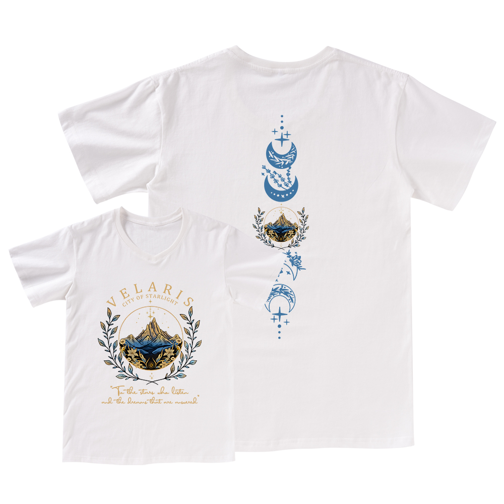 Pagewings Velaris City Of Starlight V-neck T-shirt