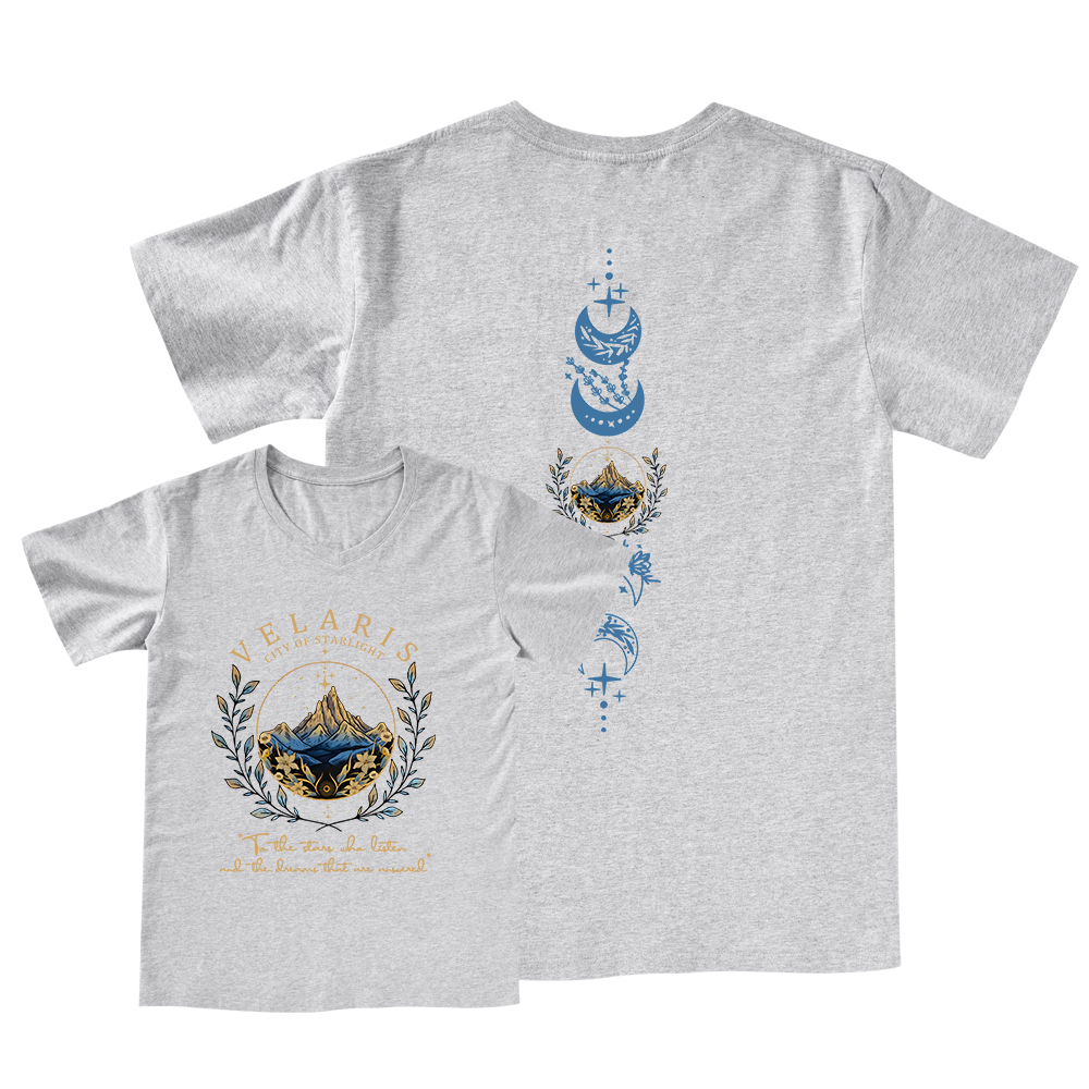 Pagewings Velaris City Of Starlight V-neck T-shirt