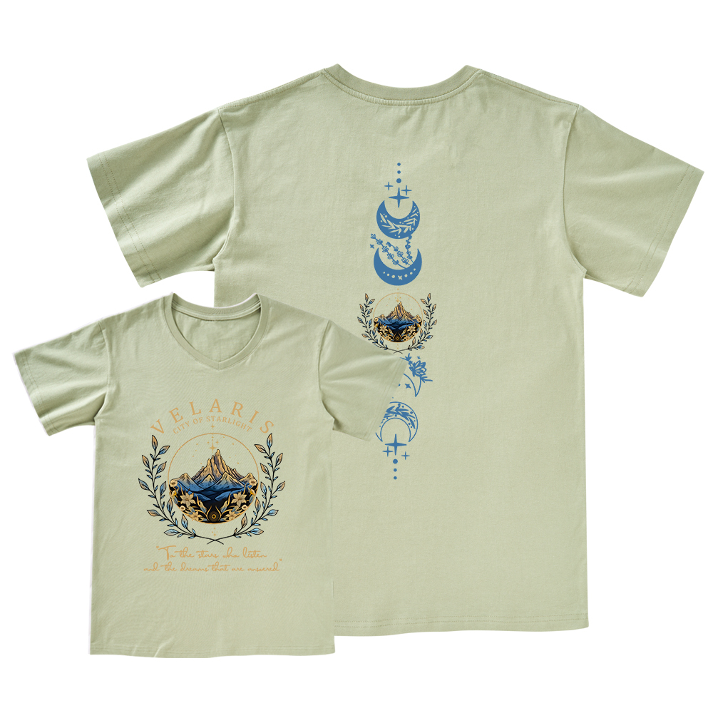 Pagewings Velaris City Of Starlight V-neck T-shirt