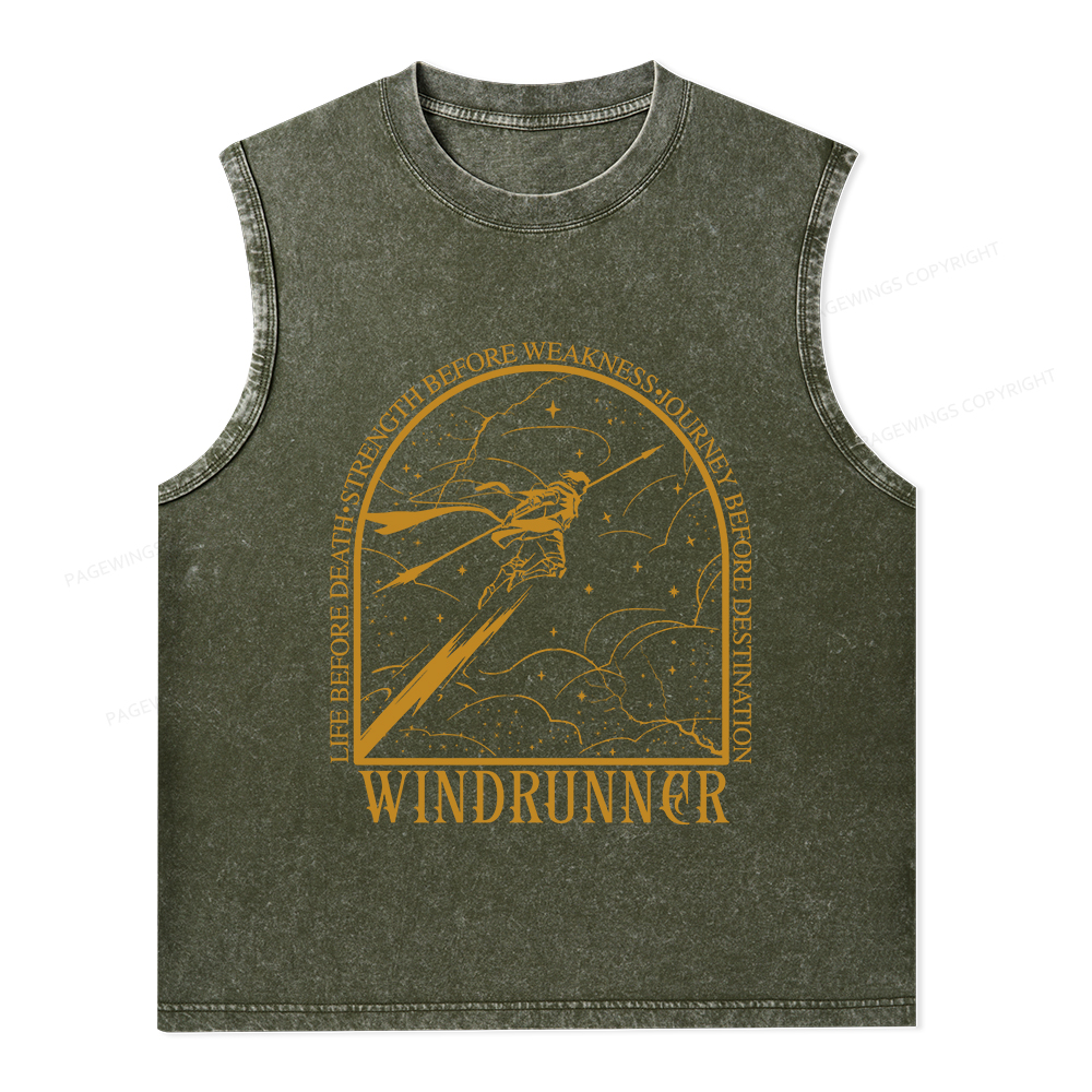 Pagewings Windrunner Unisex Washed Tank Top