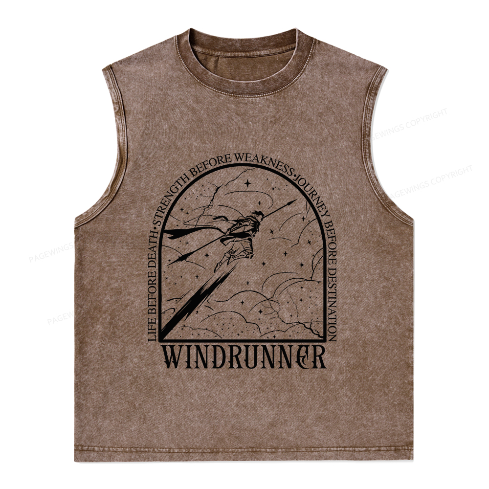Pagewings Windrunner Unisex Washed Tank Top