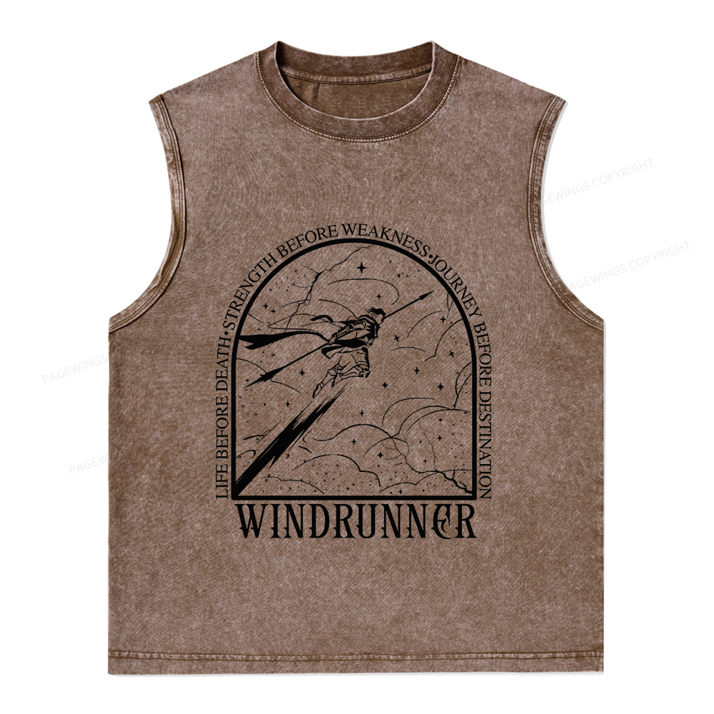 Pagewings Windrunner Unisex Washed Tank Top