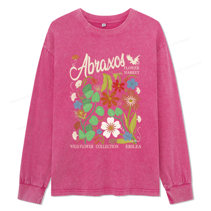 Pagewings Abraxos Unisex Washed Long Sleeve T-shirt