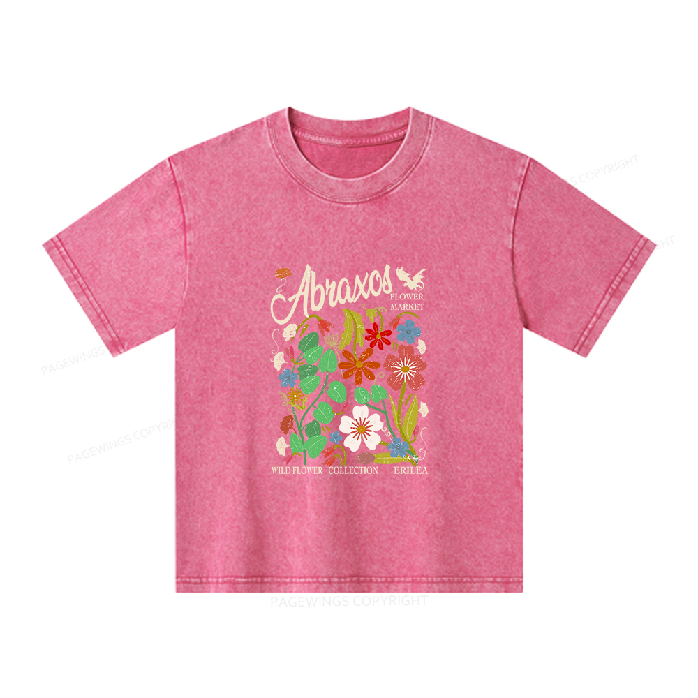 Pagewings Abraxos Unisex Kids Washed T-shirt