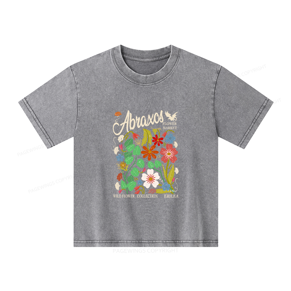 Pagewings Abraxos Unisex Kids Washed T-shirt