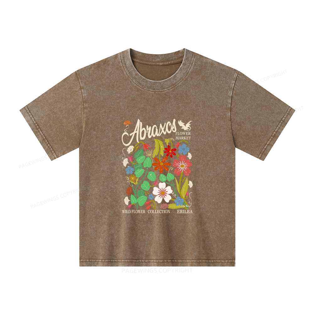 Pagewings Abraxos Unisex Kids Washed T-shirt