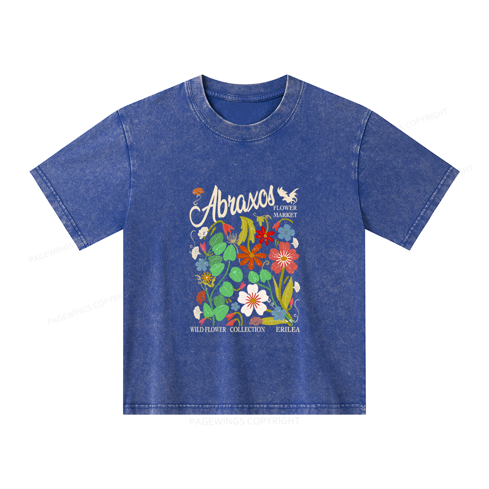 Pagewings Abraxos Unisex Kids Washed T-shirt