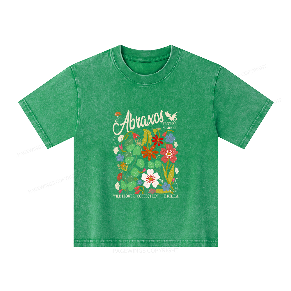 Pagewings Abraxos Unisex Kids Washed T-shirt