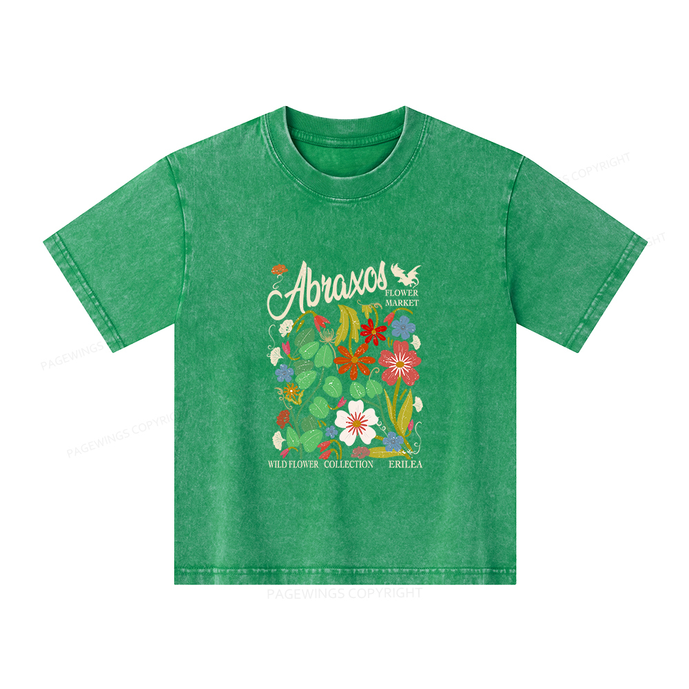 Pagewings Abraxos Unisex Kids Washed T-shirt