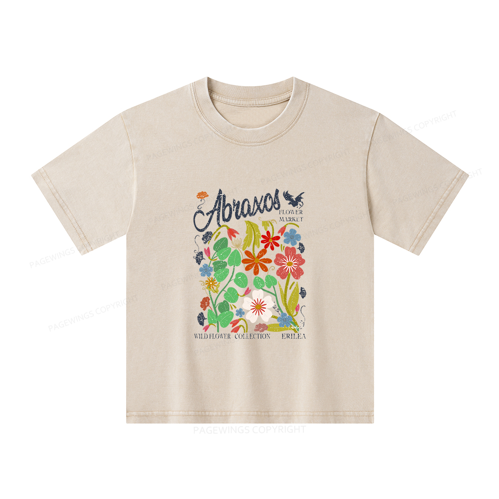 Pagewings Abraxos Unisex Kids Washed T-shirt
