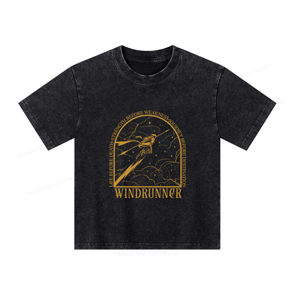Pagewings Windrunner Unisex Kids Washed T-shirt
