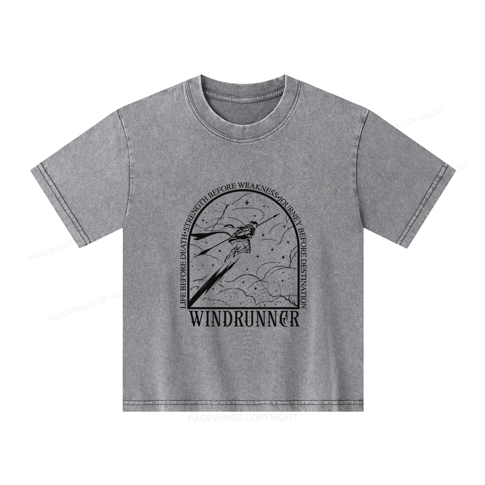 Pagewings Windrunner Unisex Kids Washed T-shirt