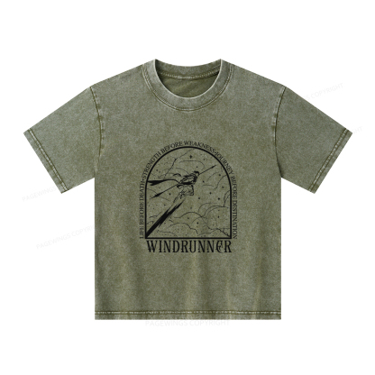 Pagewings Windrunner Unisex Kids Washed T-shirt
