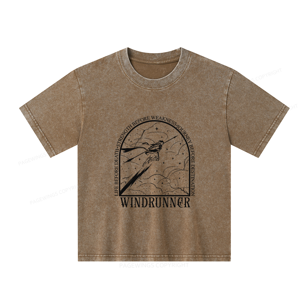 Pagewings Windrunner Unisex Kids Washed T-shirt